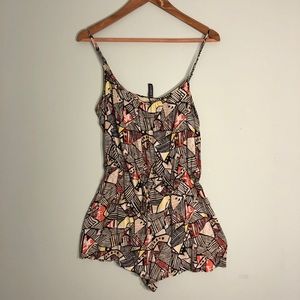 Geometric pattern romper